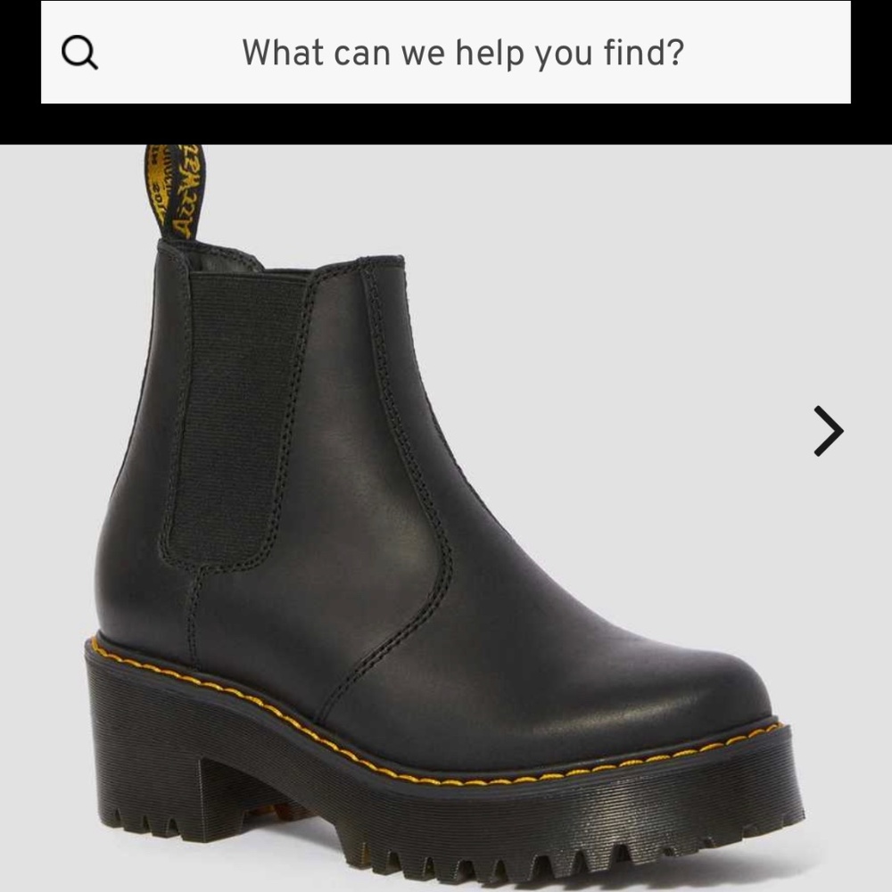 Dr Martens Air Wave Chelsea Leather Platform Boots
